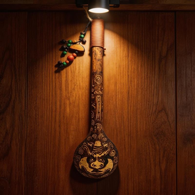 Pyrogart Gourmand Long Ladle Pyrography Artisanal Decor