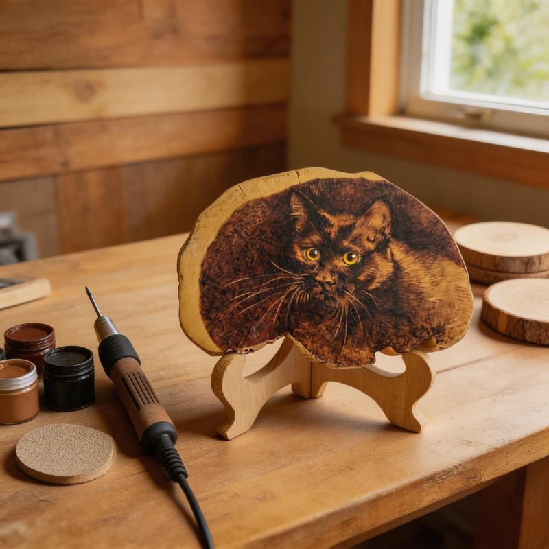 Pyrogart Spirit in the Wood Pyrography Artisanal Decor