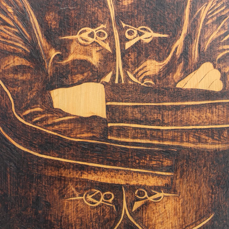 Pyroart Michael Jackson Portrait Pyrography