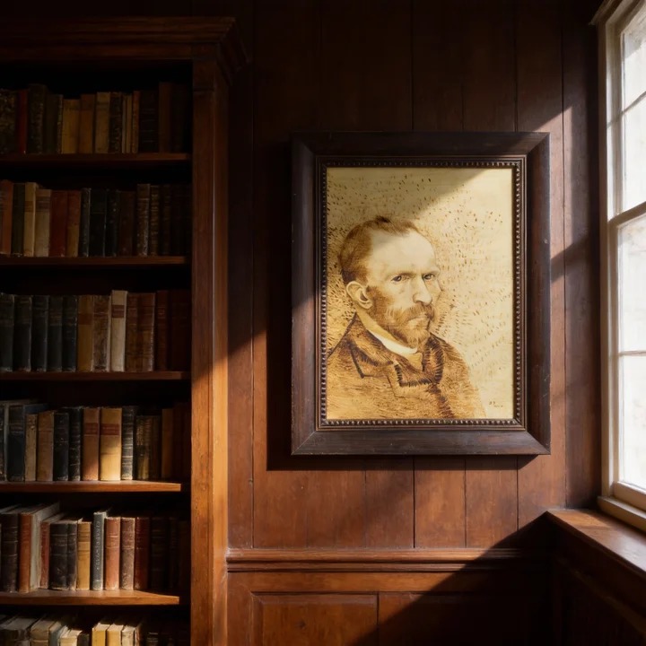 Pyroart Van Gogh Portrait Pyrography