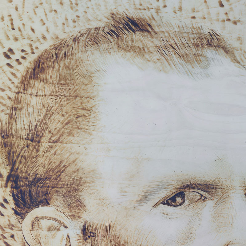 Pyroart Van Gogh Portrait Pyrography