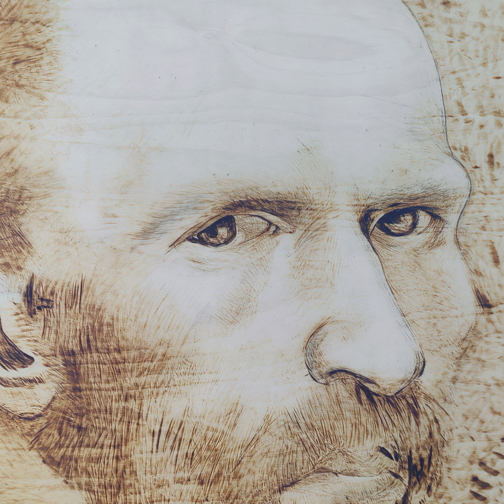 Pyroart Van Gogh Portrait Pyrography