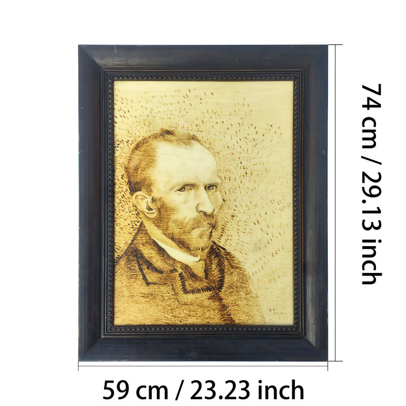 Pyroart Van Gogh Portrait Pyrography
