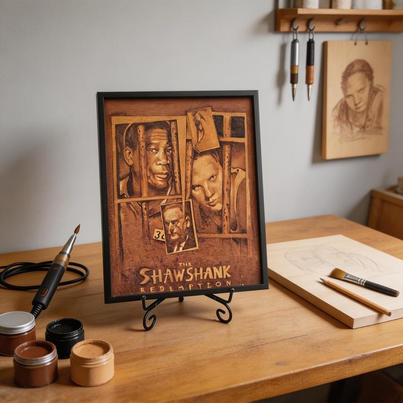 Pyrogart SHAWSSHANK Hang Pyrography