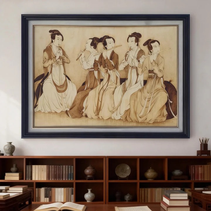 Pyrogart Night Revels of Han Xizai Hang Pyrography