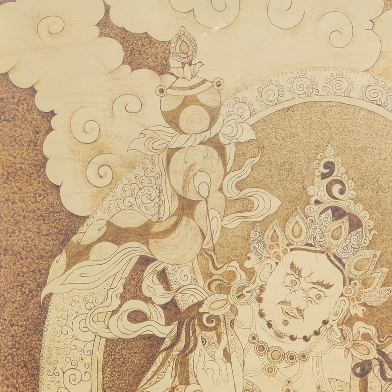 Pyrogart Yellow Jambhala Hang Pyrography