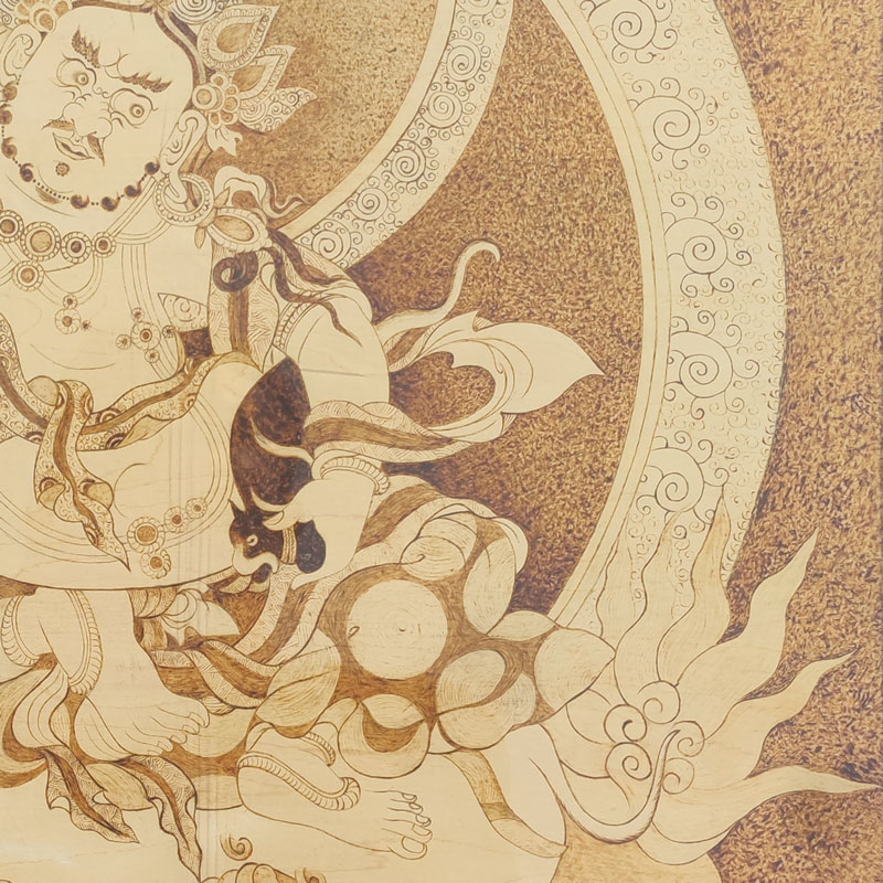 Pyrogart Yellow Jambhala Hang Pyrography