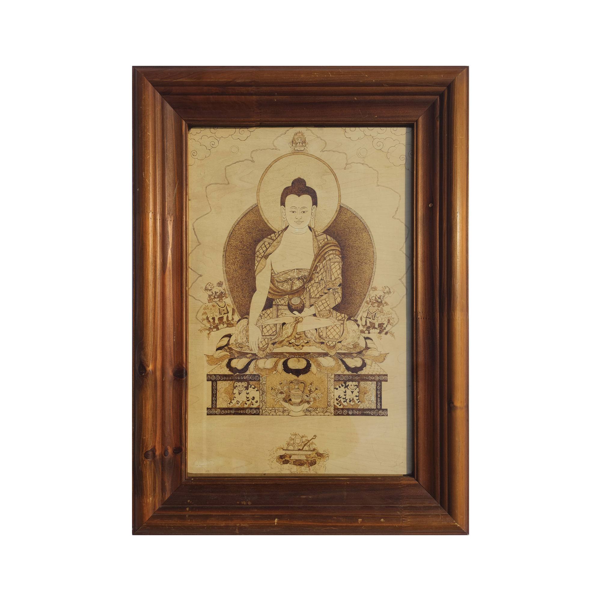 Pyrogart Sakyamuni Buddha Hang Pyrography
