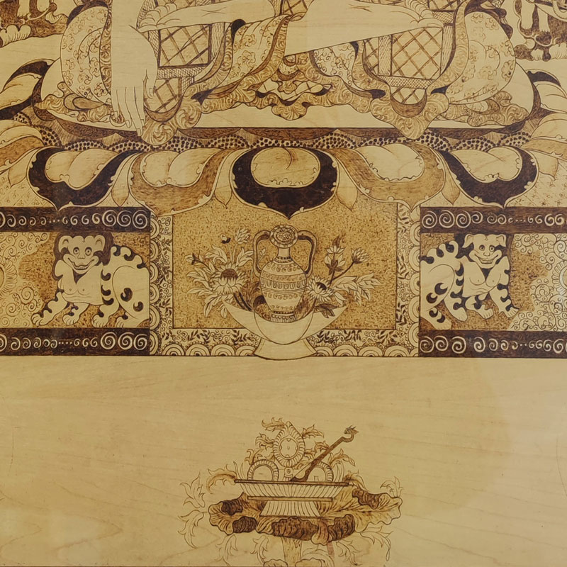 Pyrogart Sakyamuni Buddha Hang Pyrography