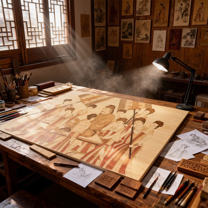 Pyrogart The Imperial Carriage Hang Pyrography