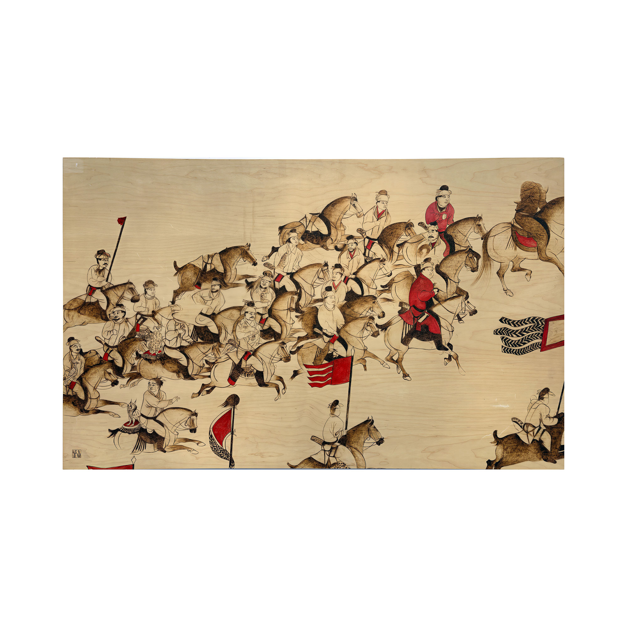 Pyrogart Hunting Excursion Mural Hang Pyrography