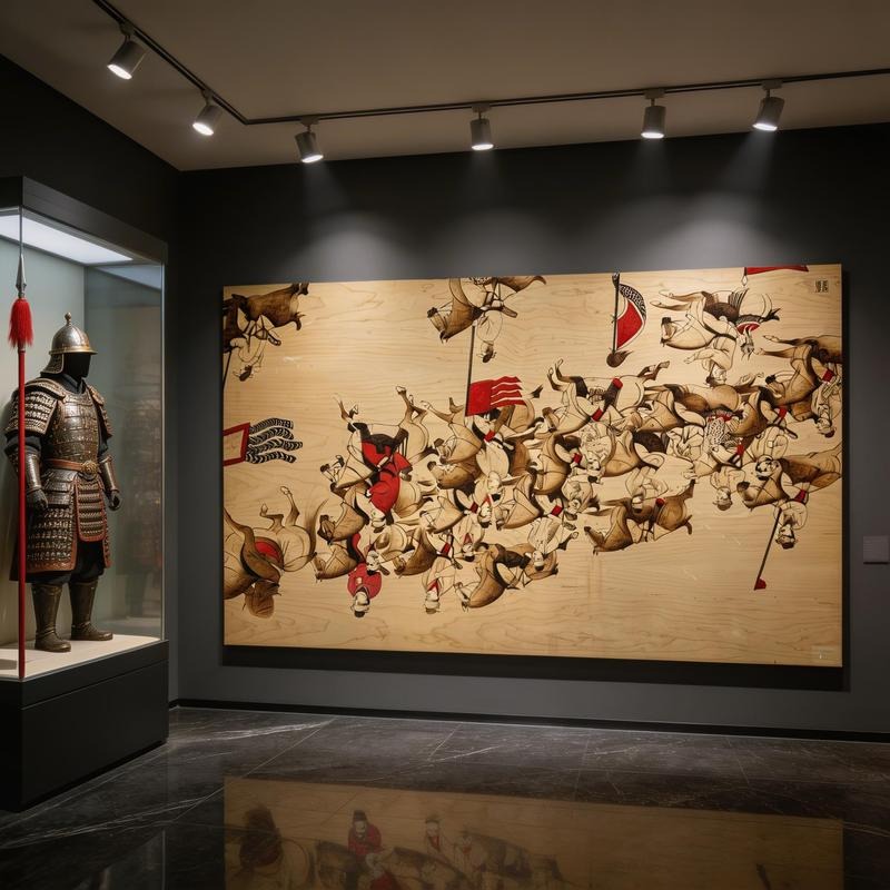 Pyrogart Hunting Excursion Mural Hang Pyrography