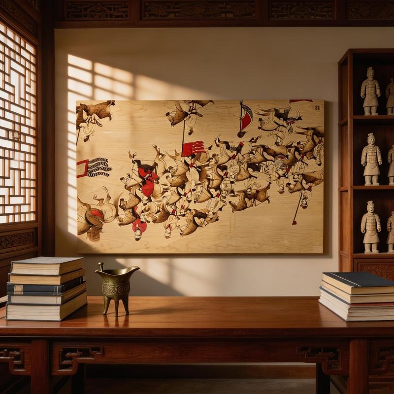 Pyrogart Hunting Excursion Mural Hang Pyrography