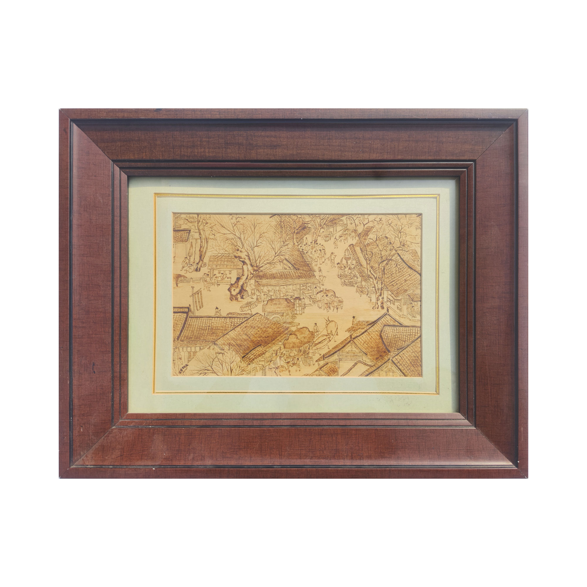 Pyrogart “Qingming River Map” - Exquisite Detail Print Hang Pyrography