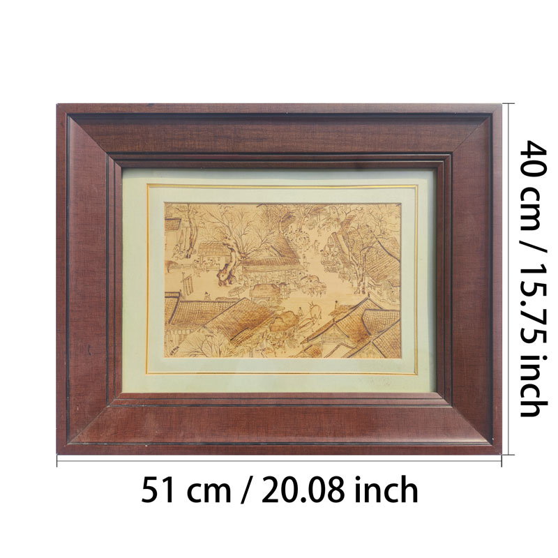 Pyrogart “Qingming River Map” - Exquisite Detail Print Hang Pyrography