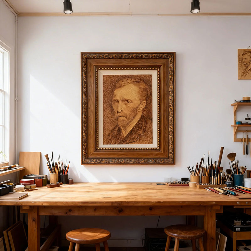 Pyrogart Van Gogh Pyrography Collectibles