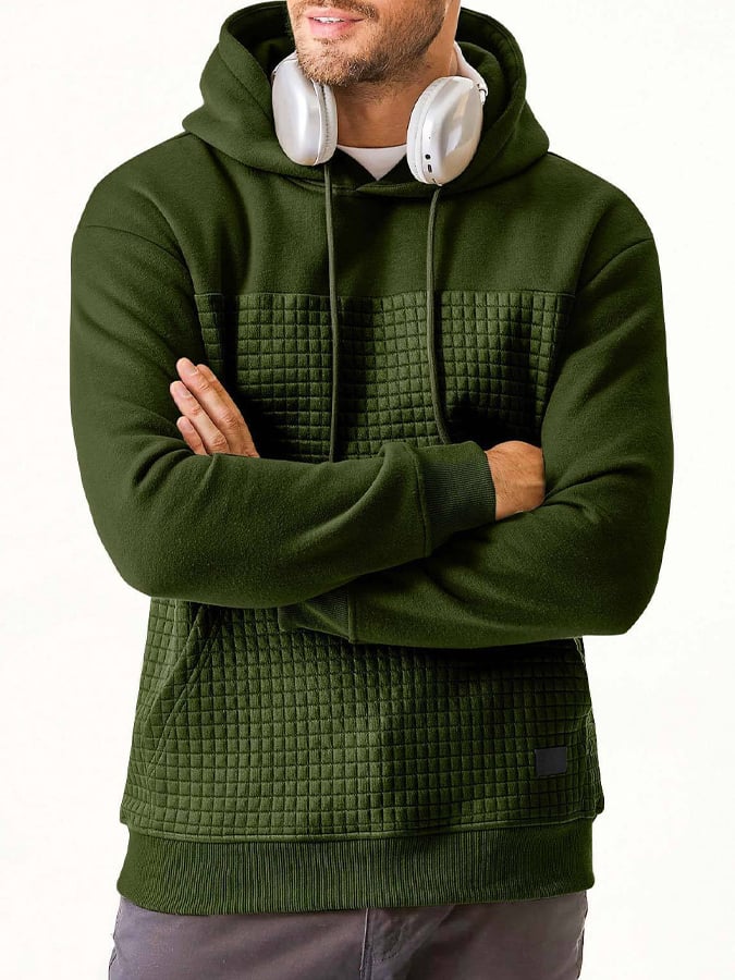 Men's Retro Comfort Warm Textured Fabric Design Sweatshirt