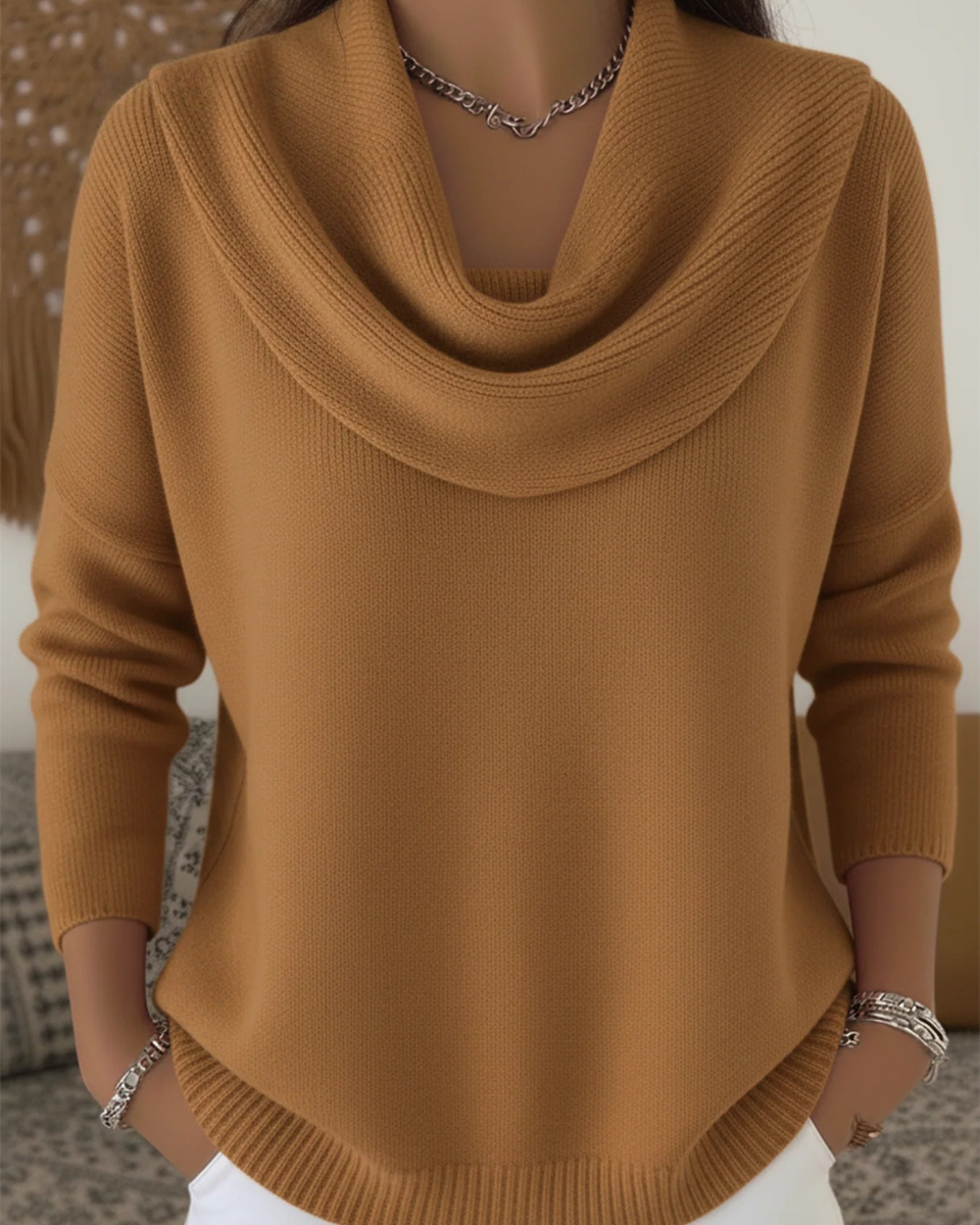 JOCELYN™ | Cozy Ruffled-neck Sweater