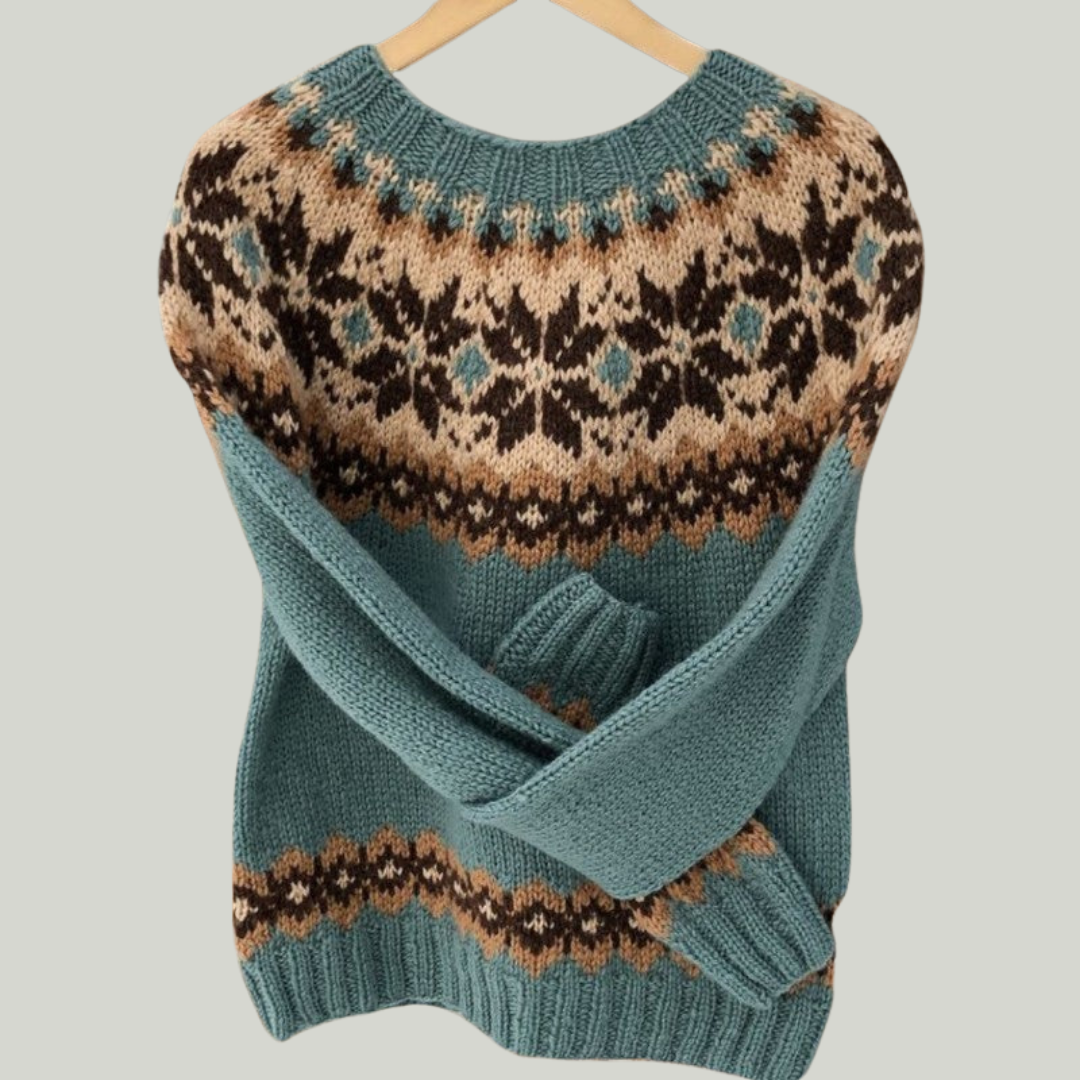 Elaine™ | Retro Nordic Heritage Sweater