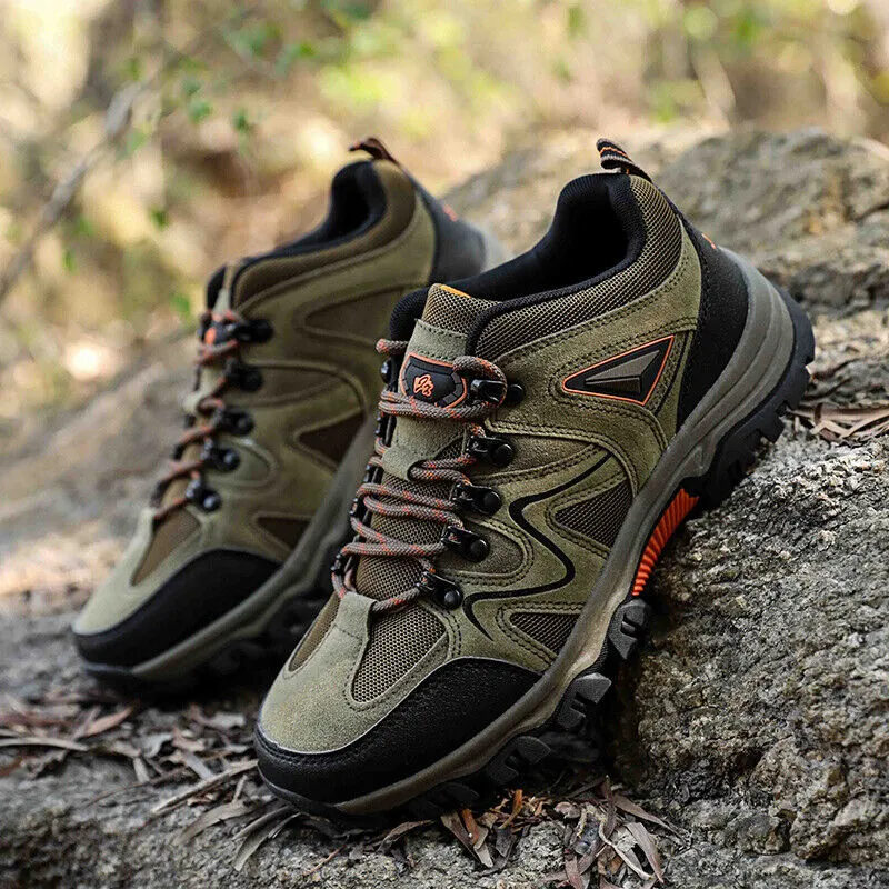 (👨‍⚕️APMA Certification)Men's Waterproof Breathable Lightweight Orthopedic Hiking Shoes for Plantar Fasciitis