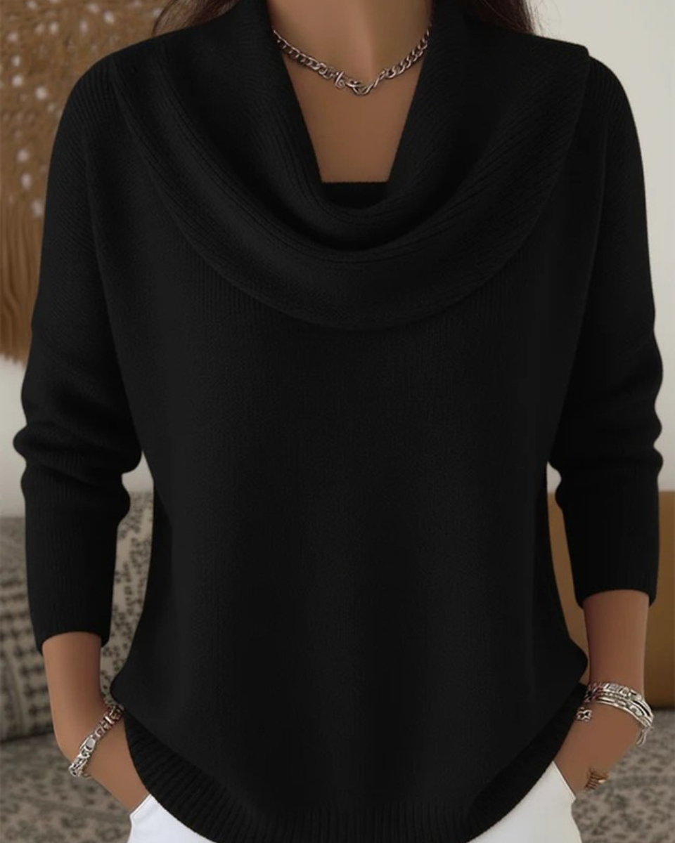 JOCELYN™ | Cozy Ruffled-neck Sweater
