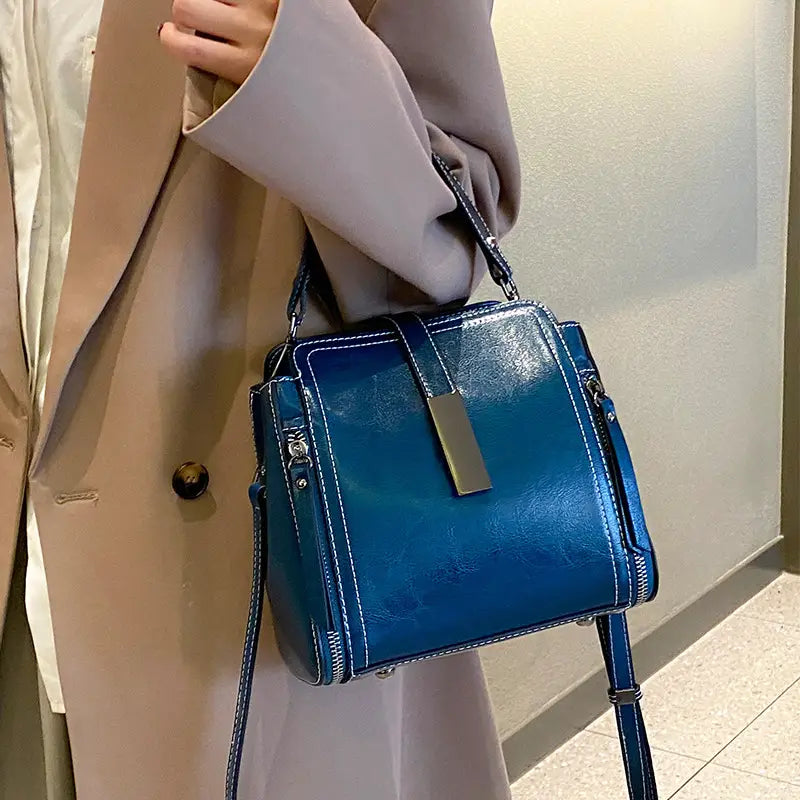 Retro Crossbody Bag with Adjustable Strap