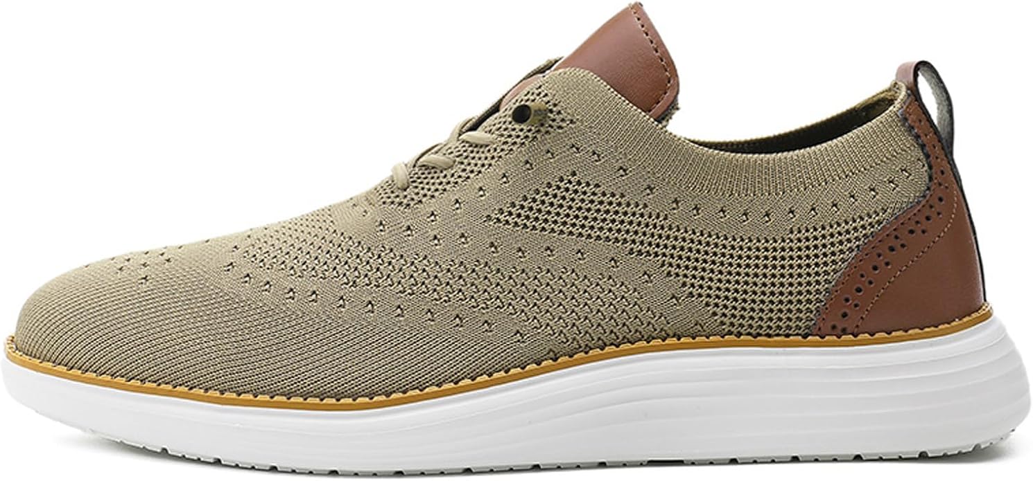 Men's knitted mesh breathable arch support casual sports shoes