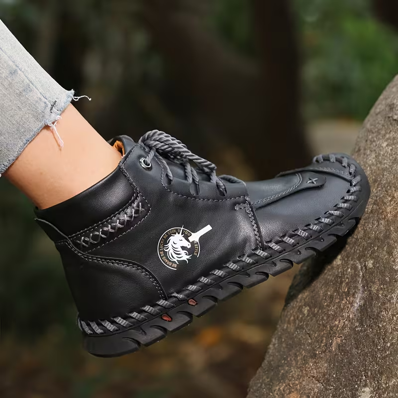 Outdoor Orthopedic Casual Leather Boots - Comfortable for Walking & Driving