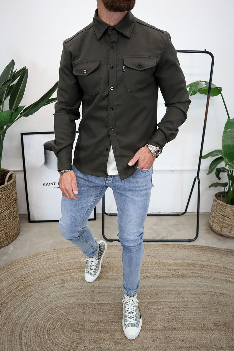 Men's Button Down Shirt Jacket (Buy 2 Free Shipping)
