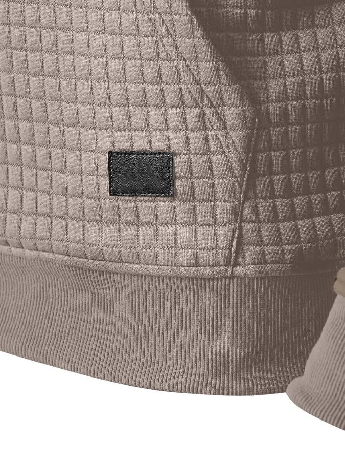 Men's Retro Comfort Warm Textured Fabric Design Sweatshirt