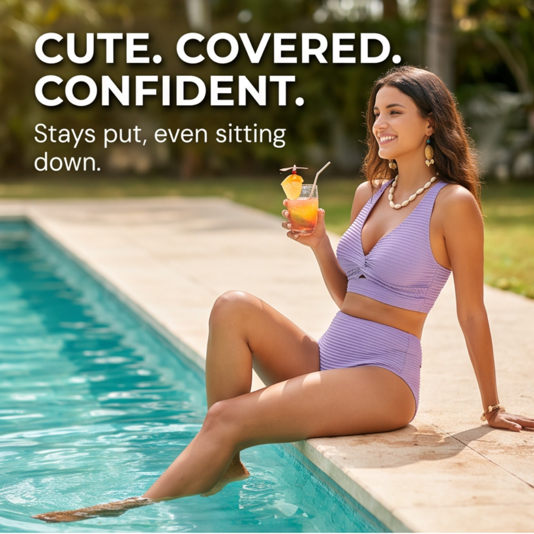 Mara™ – Ribbed Shaping Bikini with Coverage