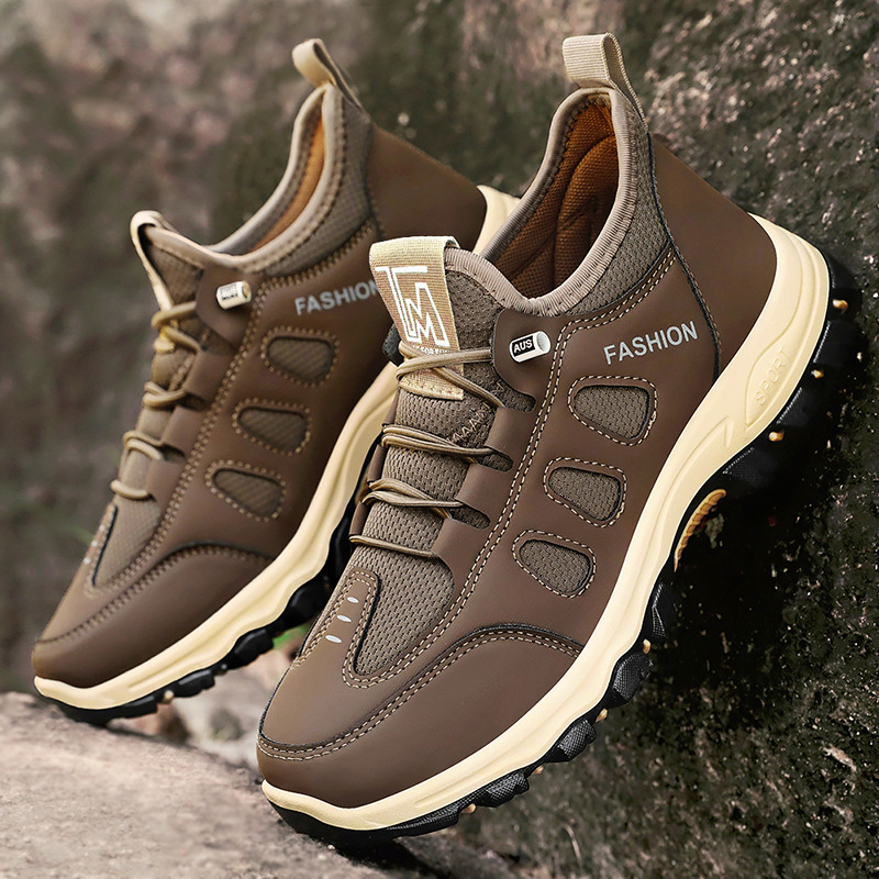 🔥Last Day Promotion 70% OFF🔥Men's mesh lightweight and breathable travel shoes, non-slip walking shoes