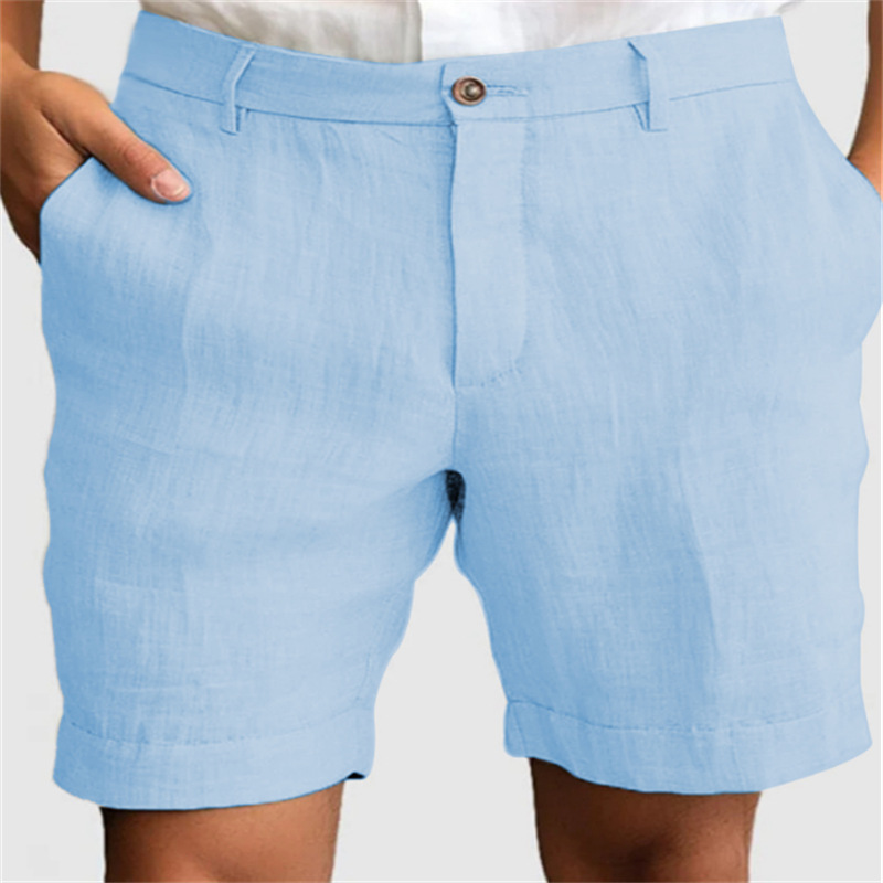 Gentleman's Casual Cotton Linen Shorts