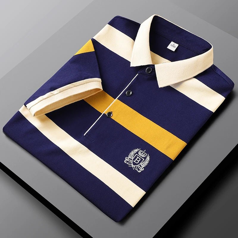 Saldi Estivi Fino al -70% Bastiani - Polo premium a rayas para hombre