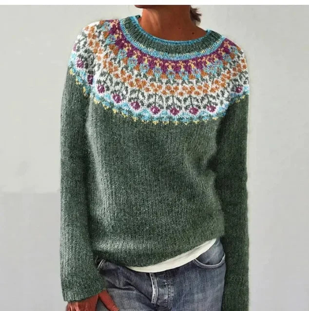 Janice™ | Vintage Garden Knit Sweater