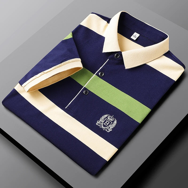 Saldi Estivi Fino al -70% Bastiani - Polo premium a rayas para hombre