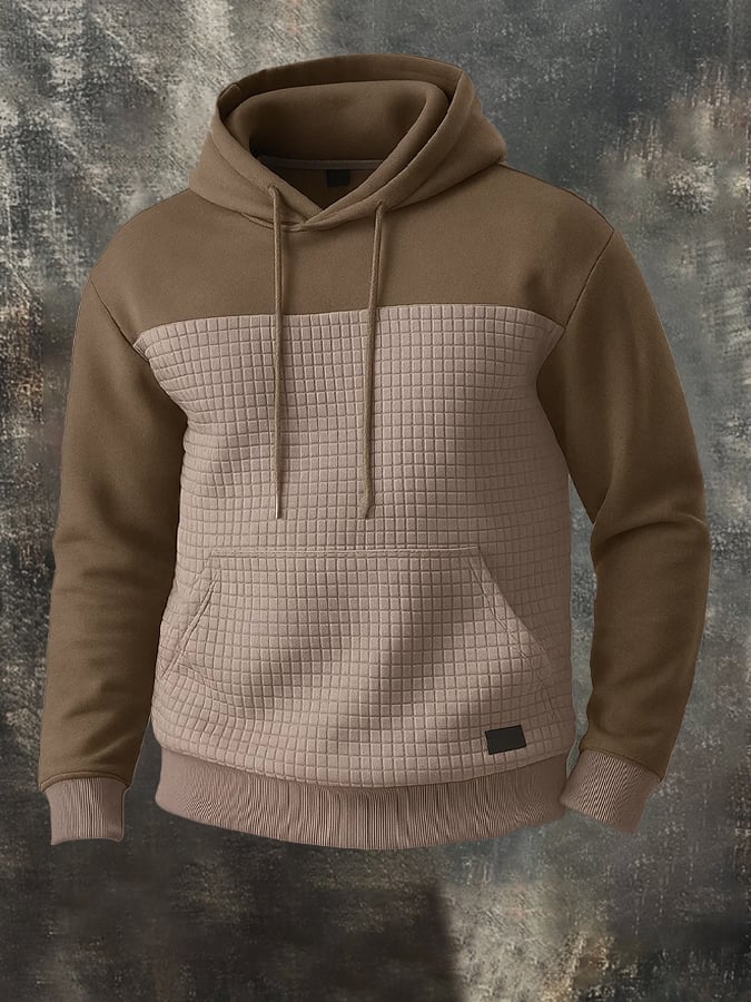 Men's Retro Comfort Warm Textured Fabric Design Sweatshirt