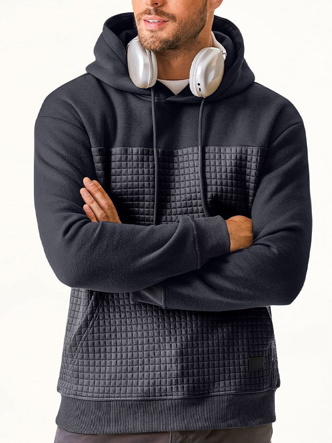 Men's Retro Comfort Warm Textured Fabric Design Sweatshirt