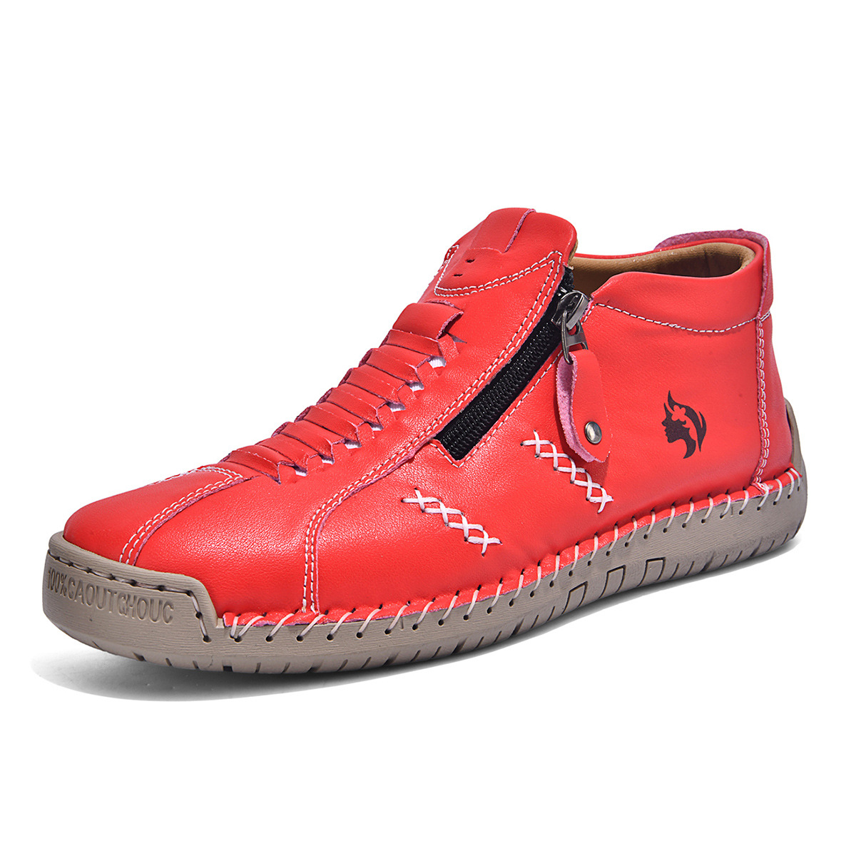 ⏰Offre limitée dans le temps : 60 % de réduction sur les mocassins de conduite en cuir de vachette premium avec fermeture éclair latérale