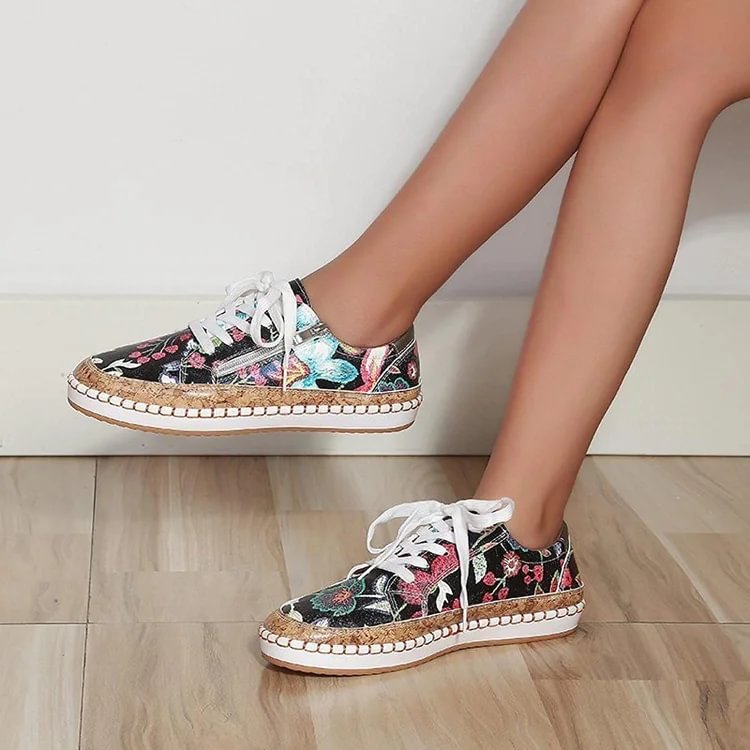 Last Day Promotion 50% OFF - Orthopedic Flower Women's Shoes