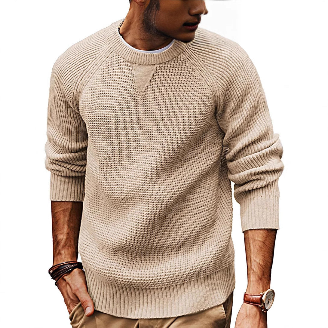 Pull en maille texturée classique pour homme : confort et style au quotidien