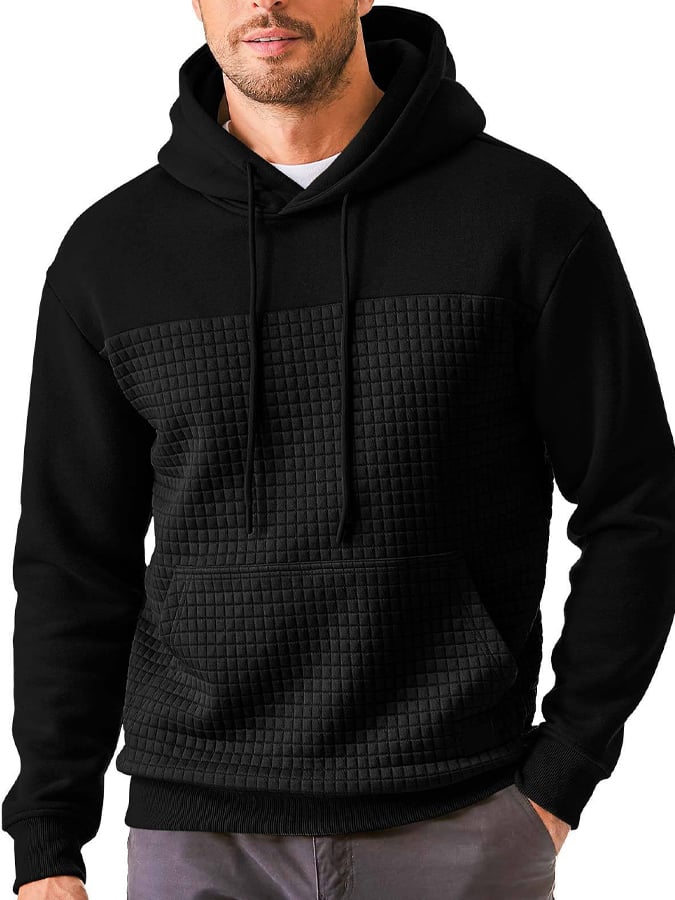 Men's Retro Comfort Warm Textured Fabric Design Sweatshirt