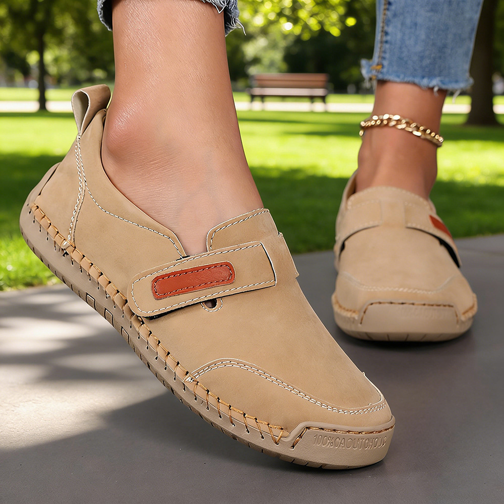 Women’s Hand-Stitched Walking Shoes – Comfortable Casual Everyday Shoes