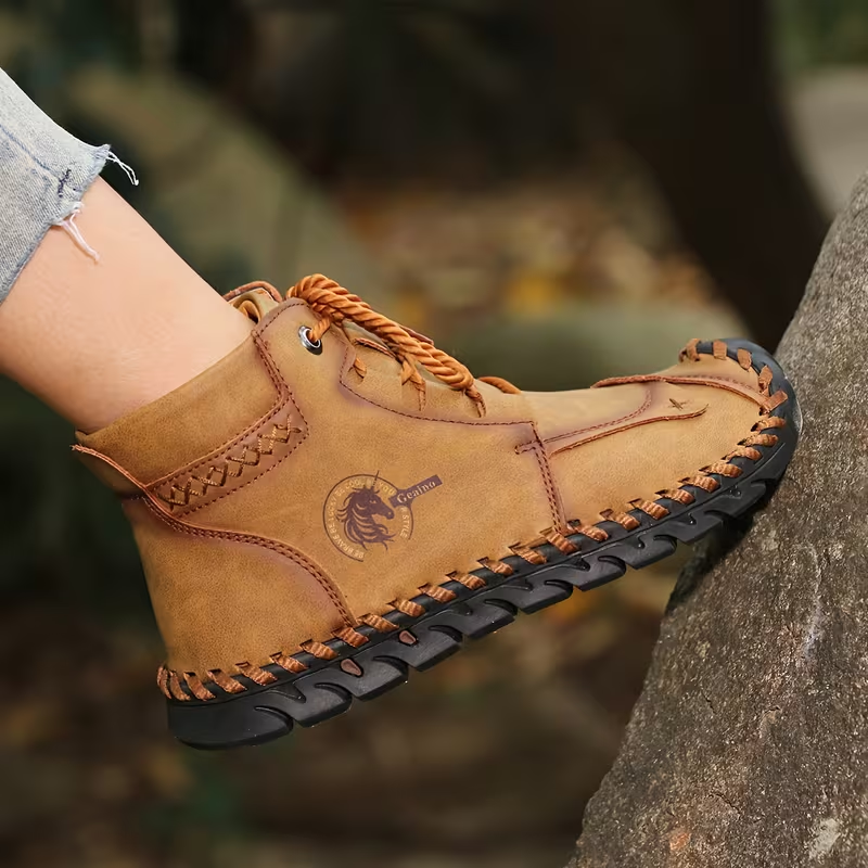 Outdoor Orthopedic Casual Leather Boots - Comfortable for Walking & Driving