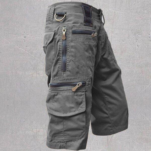 2025 Mens Zip Denim Outdoor Sports Shorts Trousers