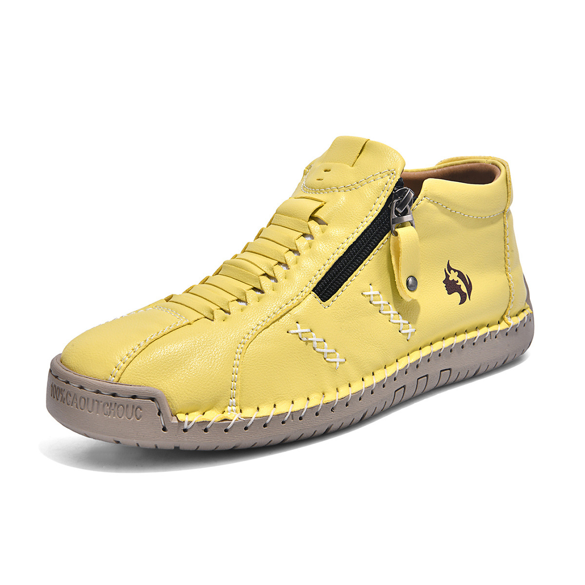 ⏰Offre limitée dans le temps : 60 % de réduction sur les mocassins de conduite en cuir de vachette premium avec fermeture éclair latérale
