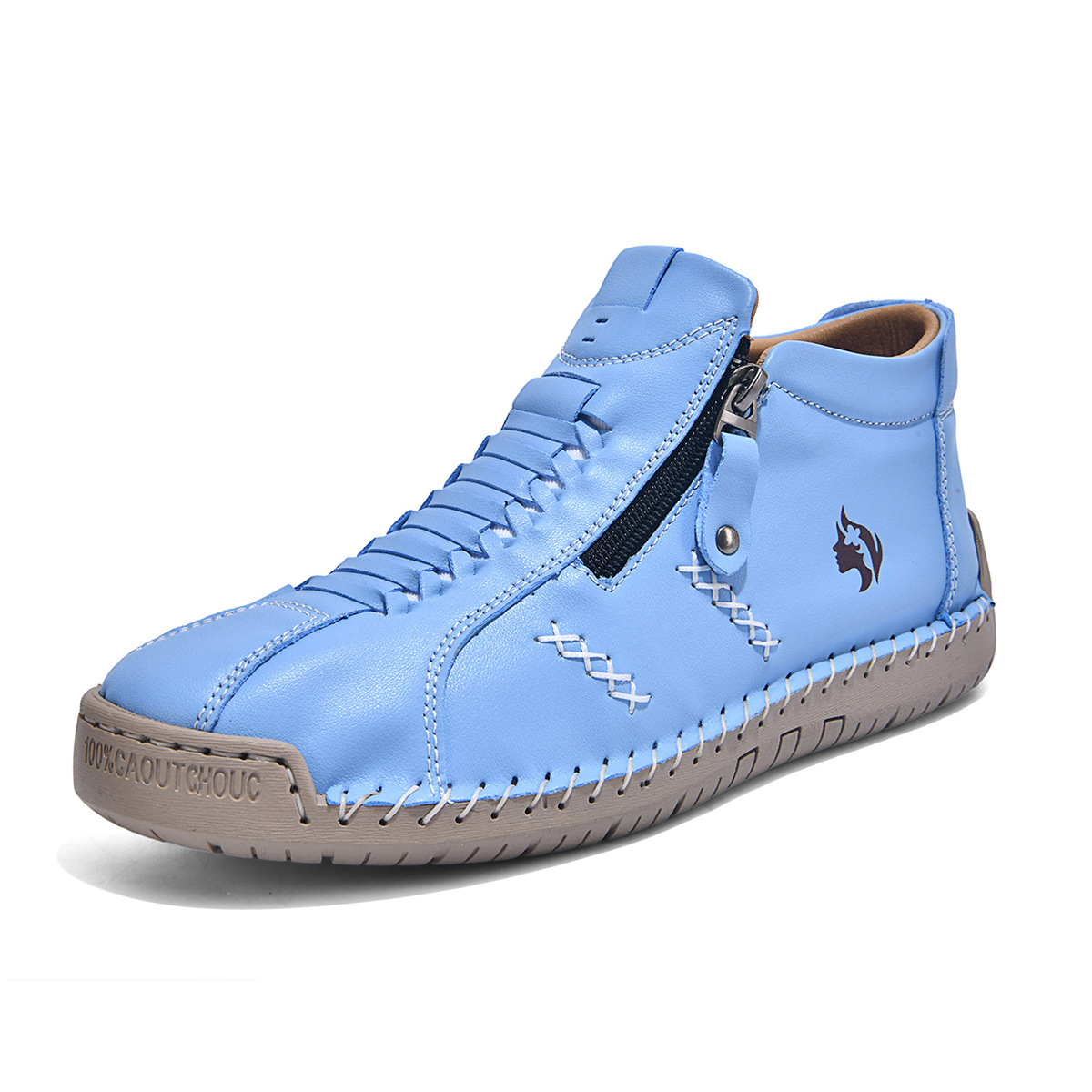 ⏰Offre limitée dans le temps : 60 % de réduction sur les mocassins de conduite en cuir de vachette premium avec fermeture éclair latérale