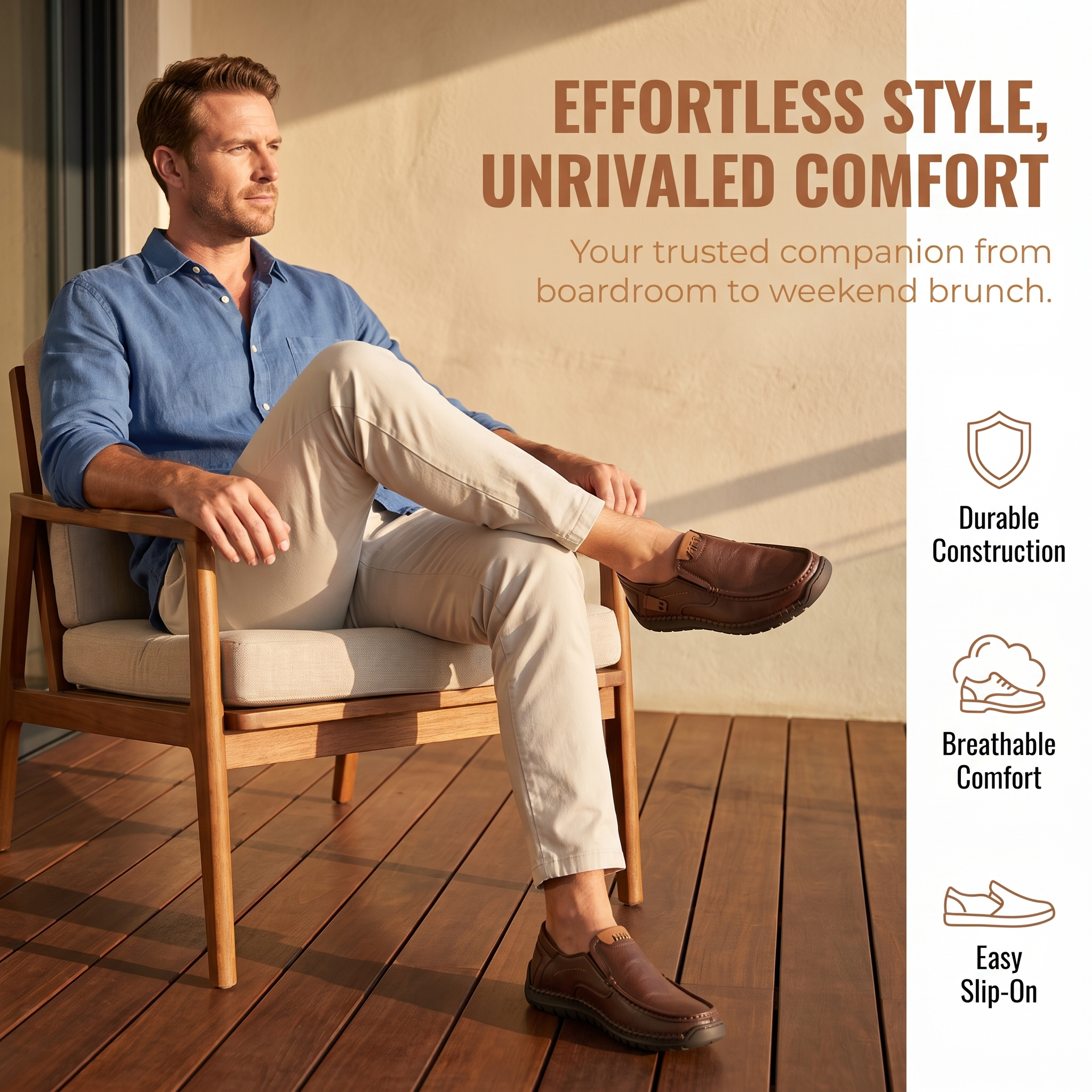 ⏰Last Day! 45% OFF  🔥Maivage®Men’s Slip‑On Leather Loafers