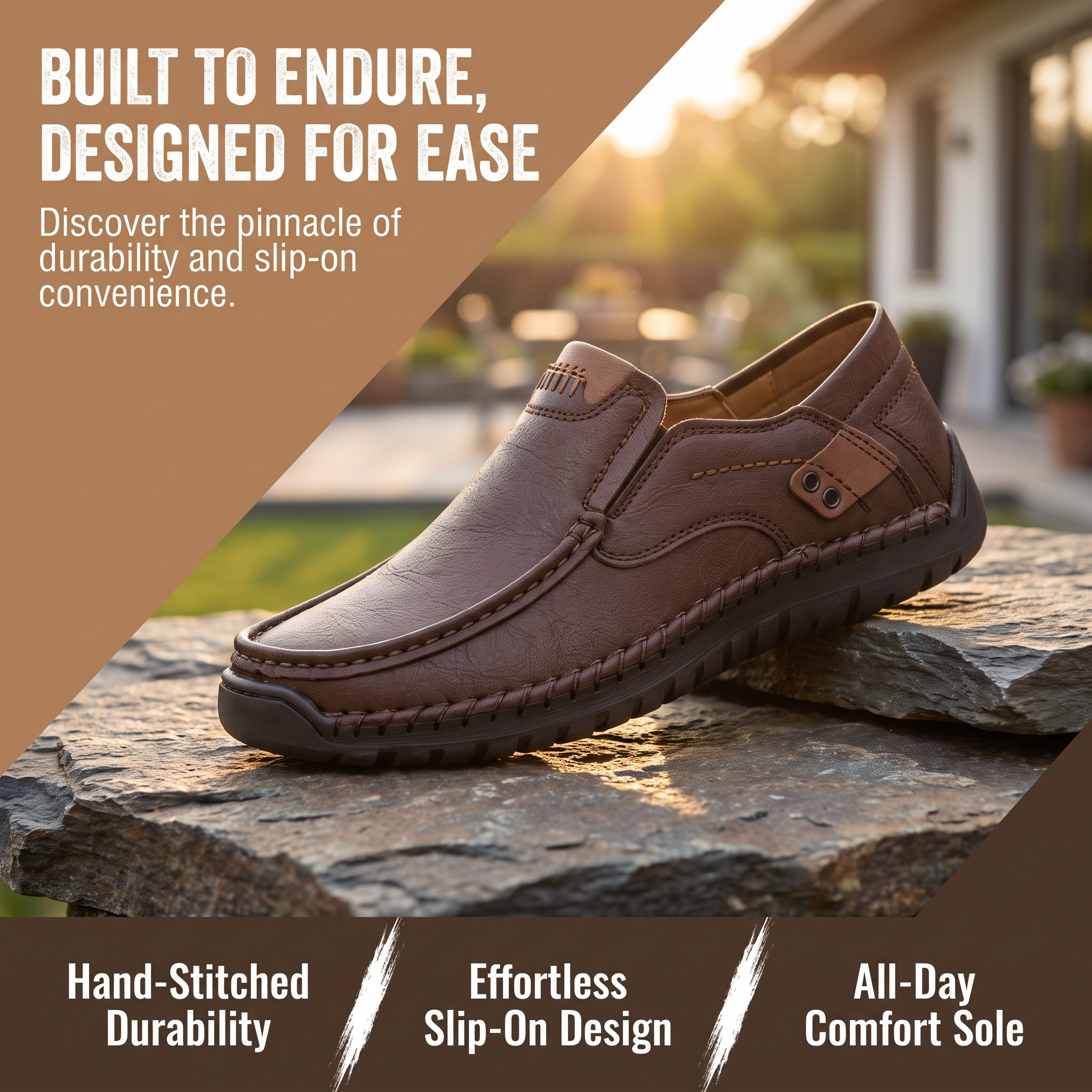 ⏰Last Day! 45% OFF  🔥Maivage®Men’s Slip‑On Leather Loafers