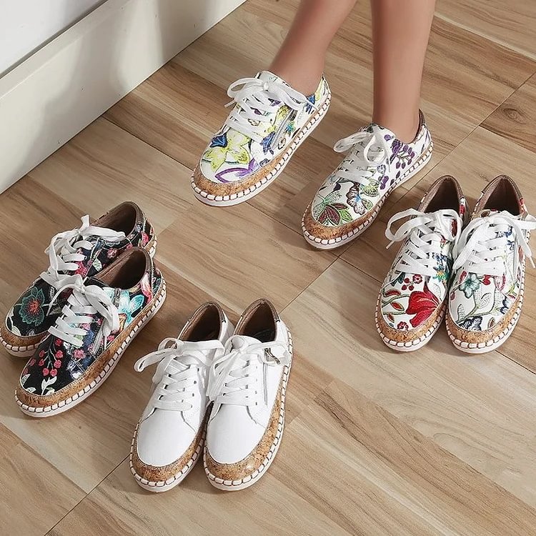 Last Day Promotion 50% OFF - Orthopedic Flower Women's Shoes